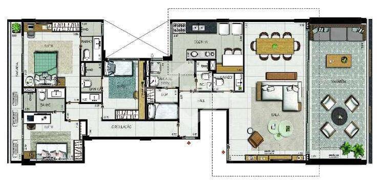 Apartamento à venda com 3 quartos, 164m² - Foto 28